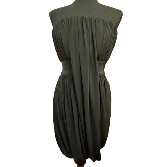 All Saints Dresses & Skirts - All Saints Dress 4 LBD Little Black Statement Dress Balloon Skirt Drape Front